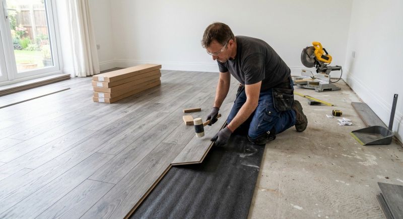 Laminate Floor Replacement in Coventry, RI