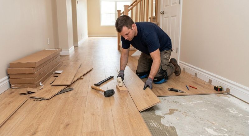 Laminate Floor Replacement in Cranston, RI