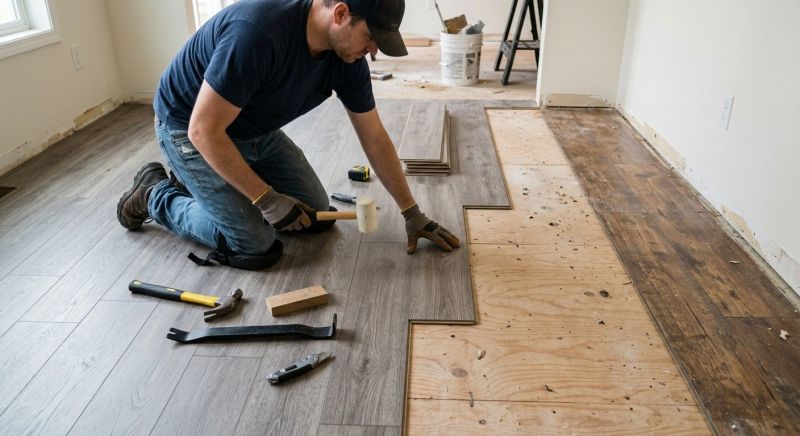 Laminate Floor Replacement in Marlborough, MA