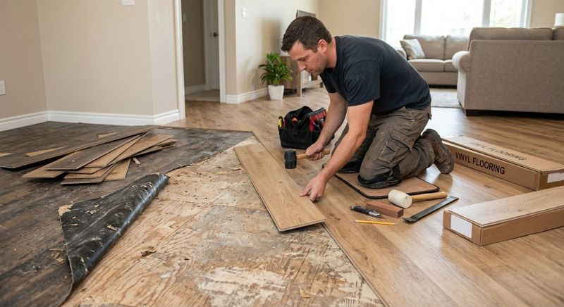 Vinyl Flooring Installation in Mansfield, MA